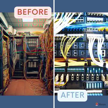 Before after Server Room  LinkedIn post