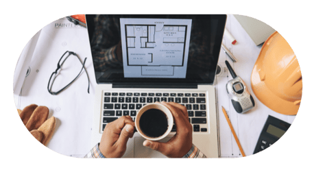 Drinking Coffee and Reviewing Floor Plans